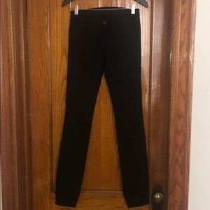 J Brand Black Straight Leg Jeans Size 25 Like New